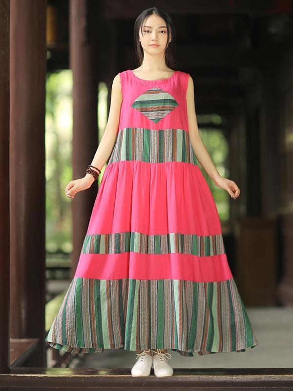 Fashion Ornament Authentic Style Dress, Three Colors