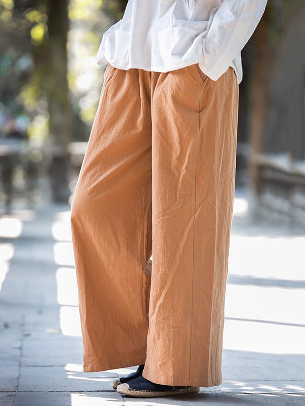 Casual Long Loosen Linen Pants in Different Colors