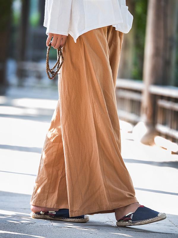 Casual Long Loosen Linen Pants in Different Colors