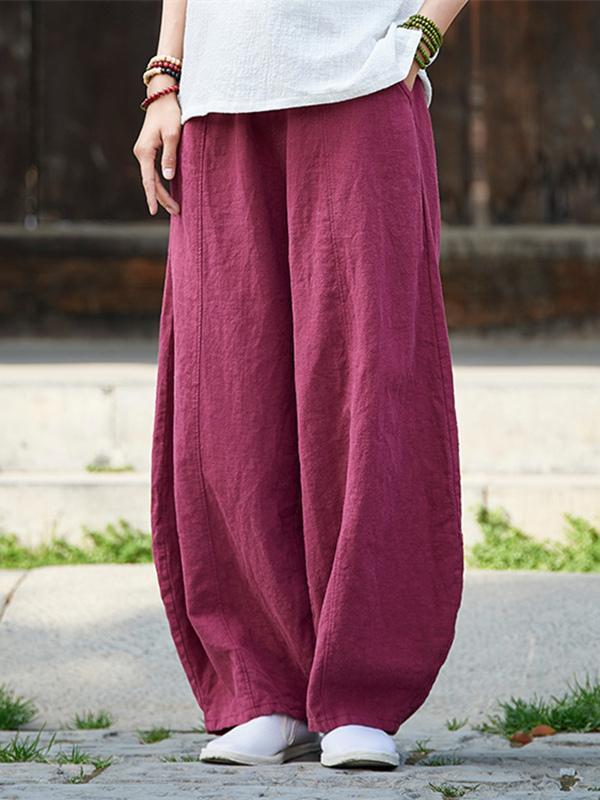 Casual Woman Style Pants in Navy Color