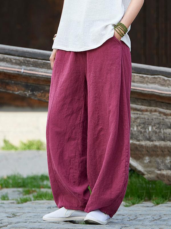 Casual Woman Style Pants in Navy Color