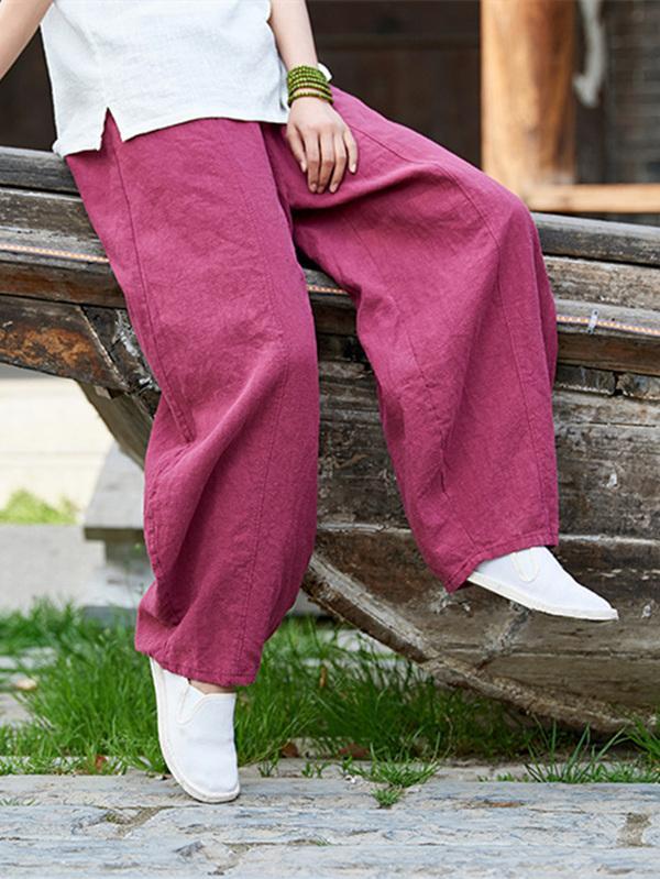 Casual Woman Style Pants in Navy Color