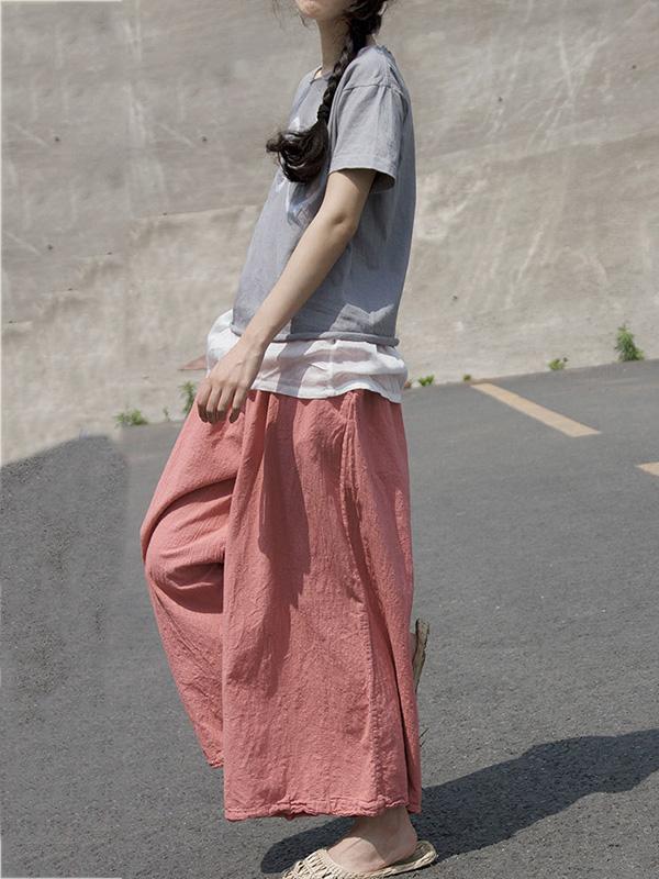 Loose Comfortable Deep Pink Pants