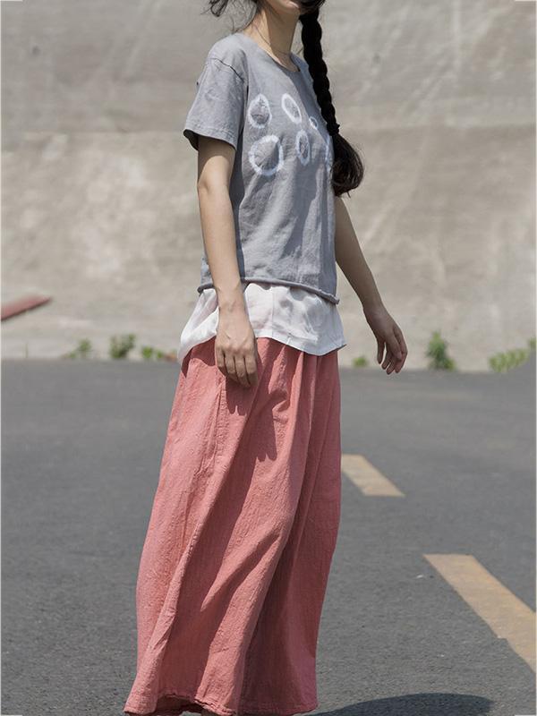 Loose Comfortable Deep Pink Pants