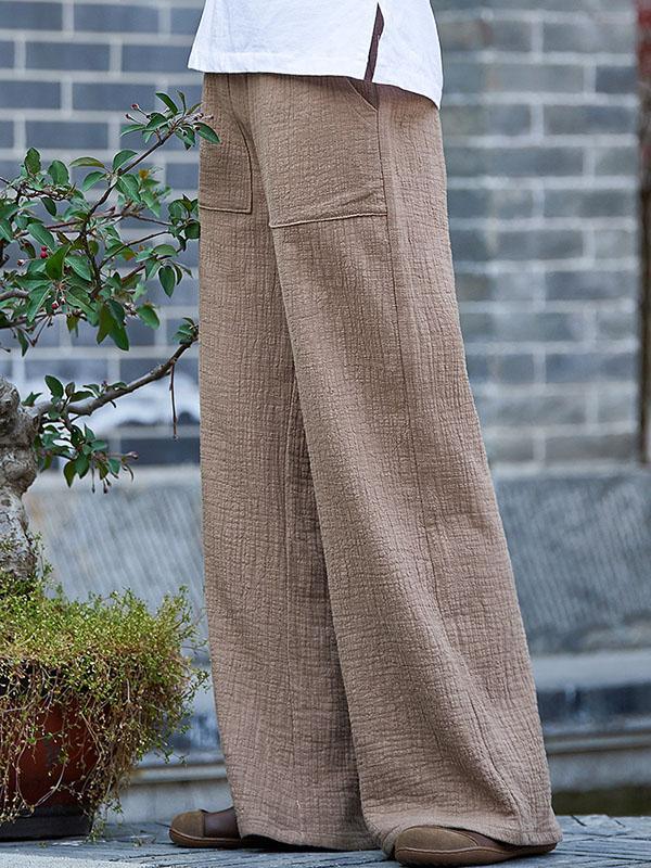 Comfortable Double Slubbed Gauze Pants