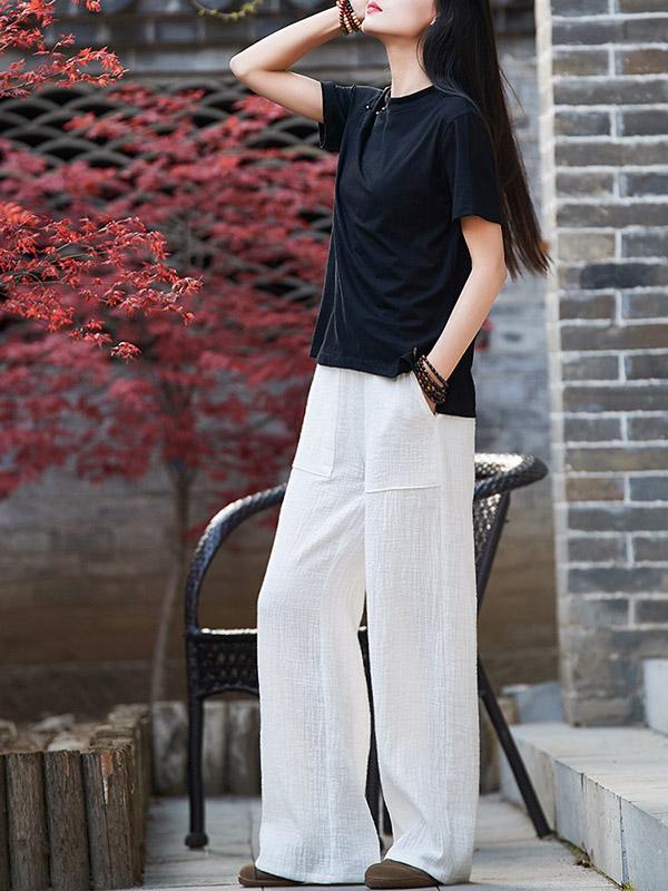 Comfortable Double Slubbed Gauze Pants