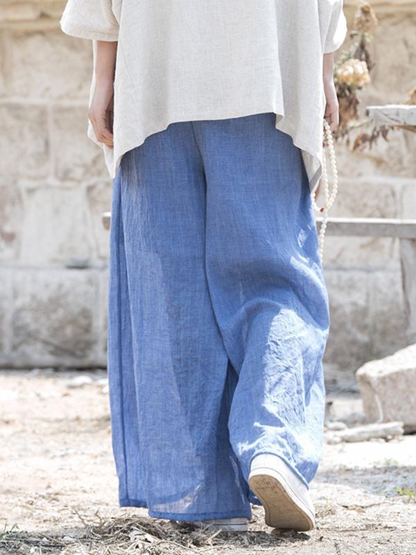 Super loose Linen Cotton Simple Pants