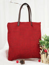 3 Colors Simple Literature Linen Shoulder Bag