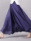 9Color Super Loose Linen Cotton Big Pendulum Skirt