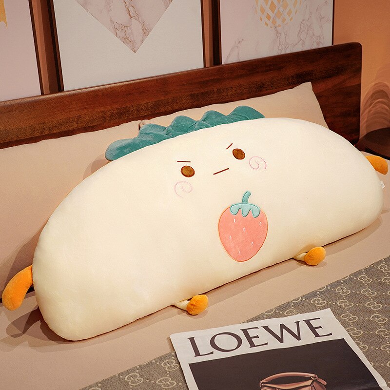 2022 Food Semicircle Toast Cake Plush Toy Cute Bread Stuffed Doll Soft Nap Sleep Pillow Sofa Bed Cushion Creative Birthday Gift