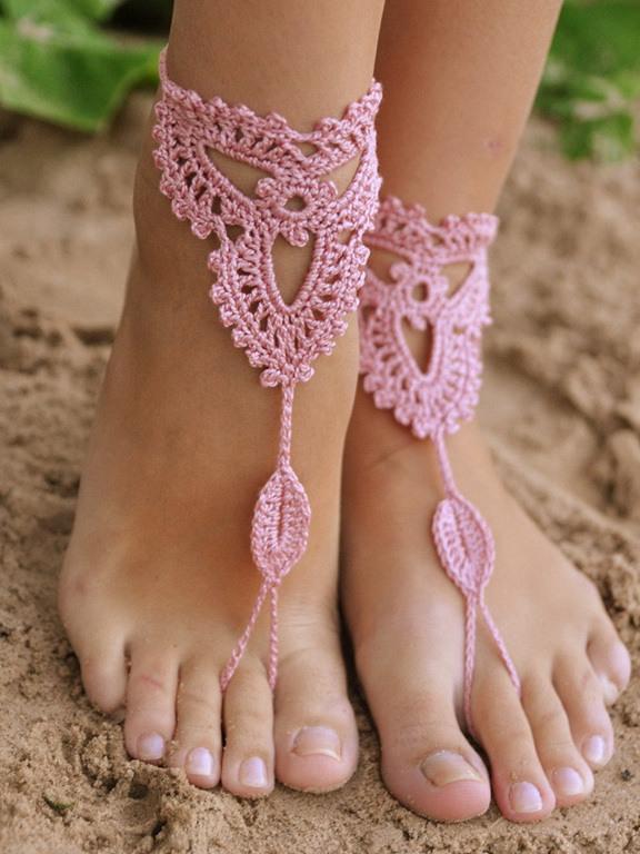 Pretty Crochet Weave Footchain Accessories