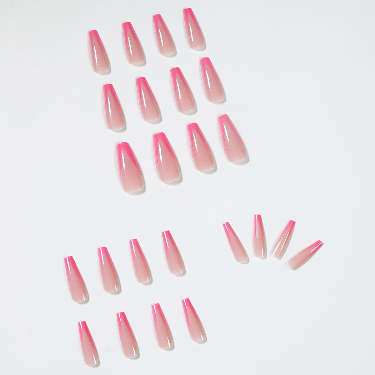 Meat pink pink long ballet PRESS ON NAILS