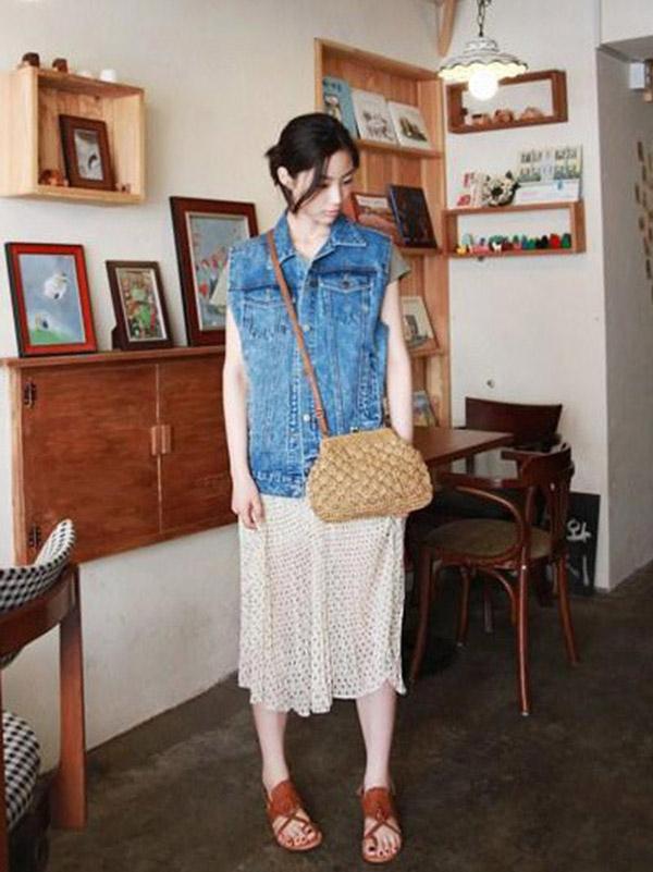 Knitted Retro Buckled Single-shoulder Bag