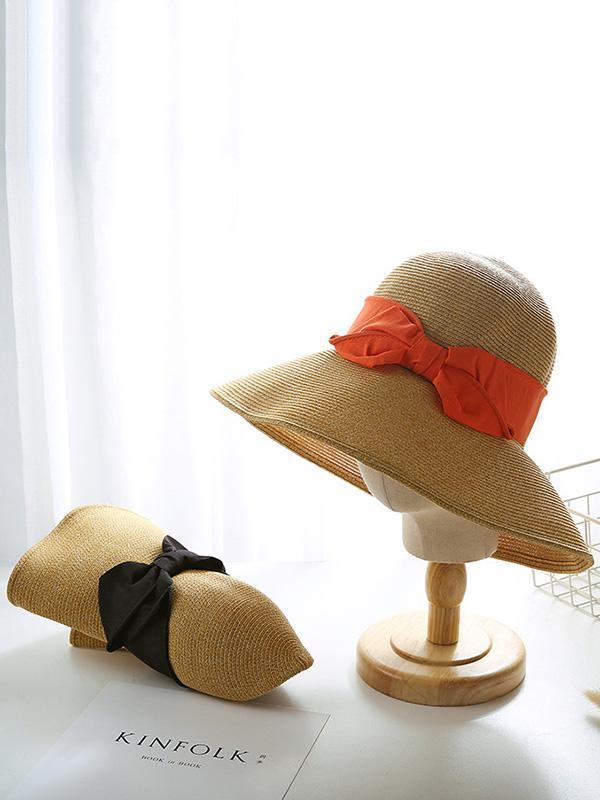 Leisure Sun-Protection Dome Straw Hat