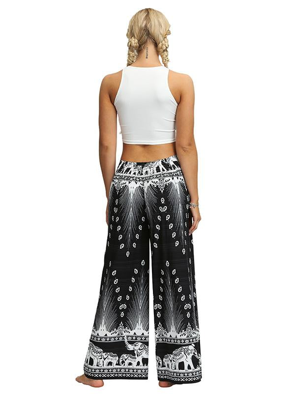 Front Split Digital Printed Yoga Pants