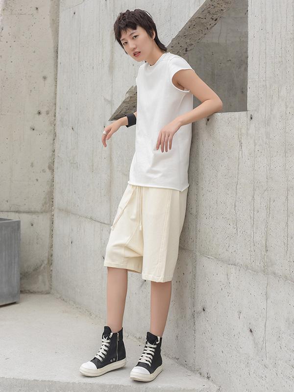 Loose Solid Harem Pants Shorts