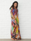 Loose Printed Beach Sun-protection Long Dress