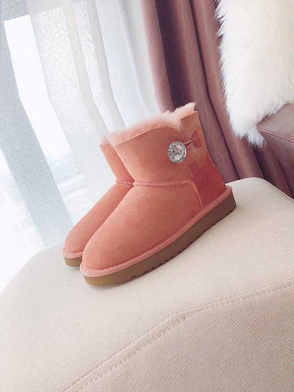 Waterproof Anti-Fouling Artificial Leather Flat Bottom Wool Uggs