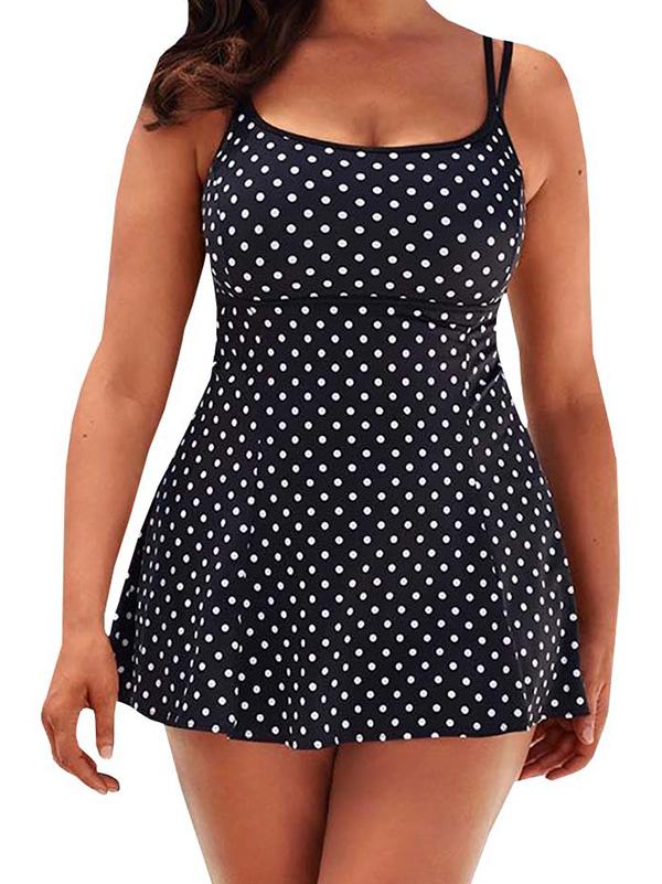 Plus Size Trefoil One-piece Swimsuit