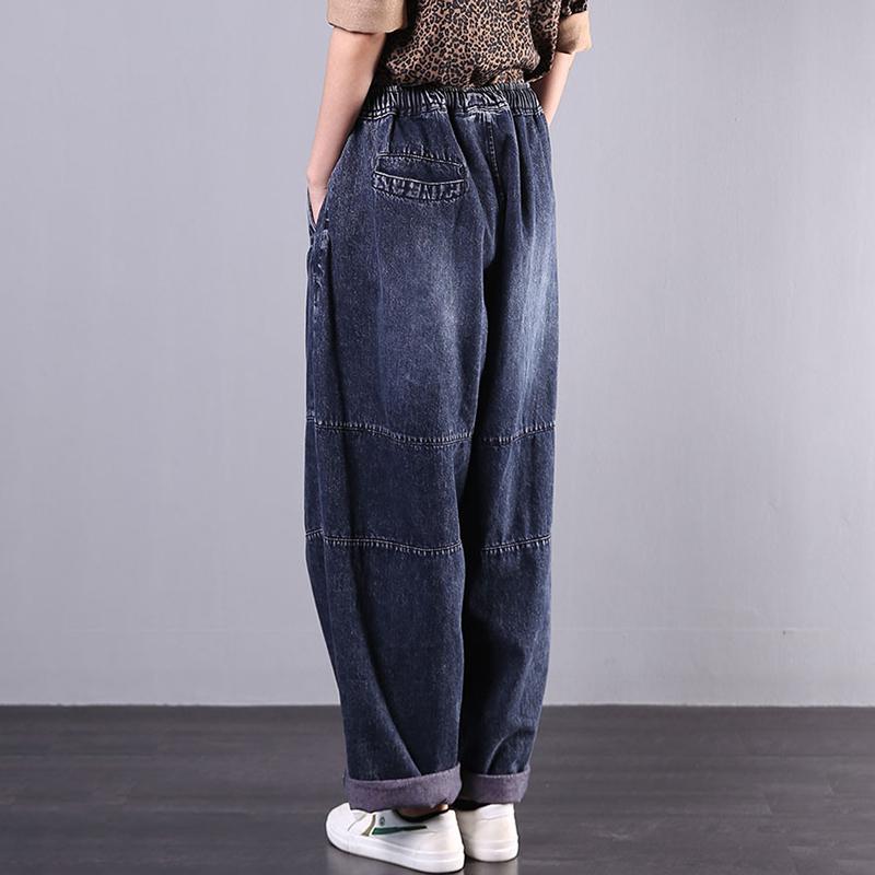 Symmetrical Pocket Casual Comfort Loose Jeans