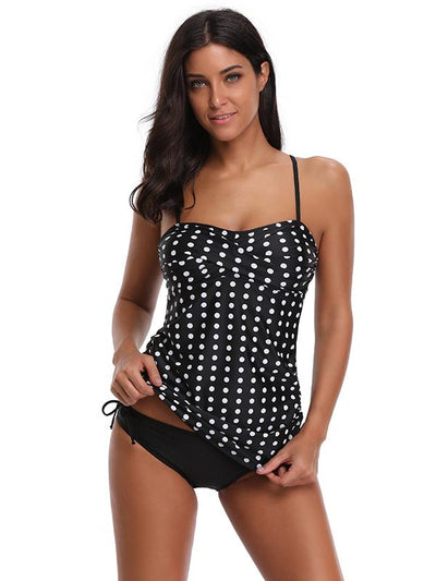 Polka-dot&Striped Tankinis Swimwear