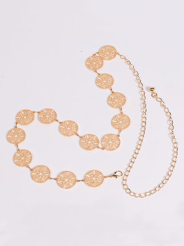 Pretty Hollow Circle Waist Chain Accessories