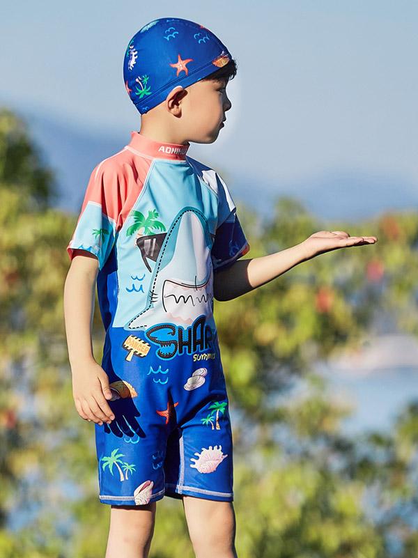 AONIHUA One Piece Little Boy Swimwear