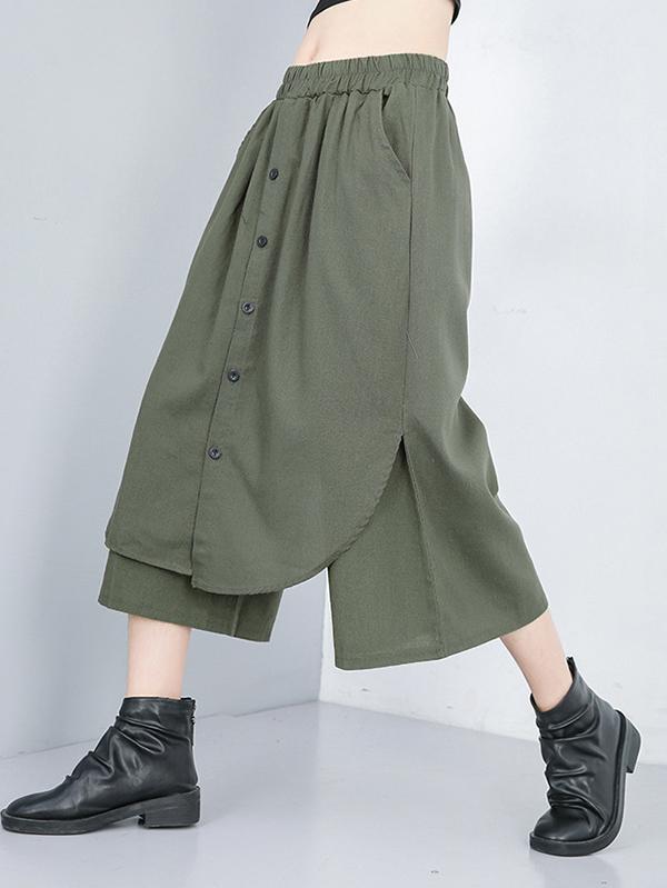 False-Dress Wide Pants