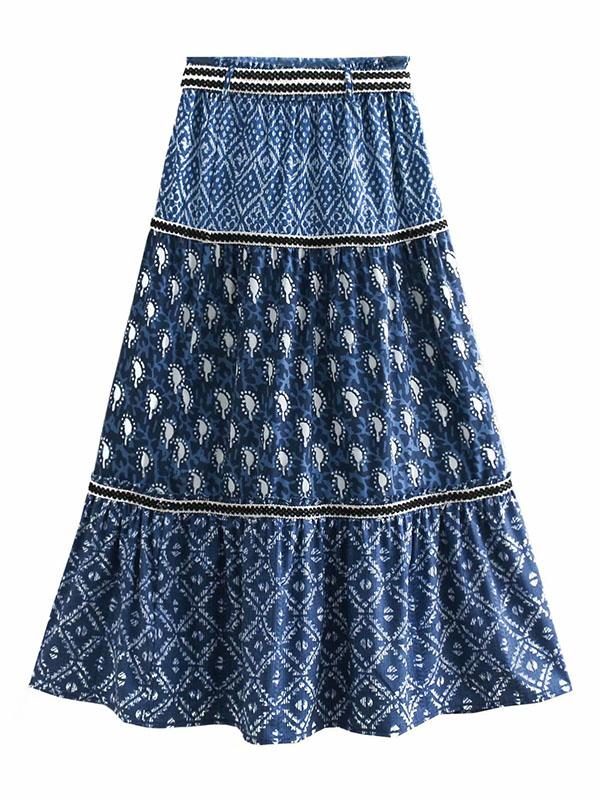 Fashion Printed Empire Skirt