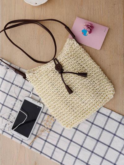 Knitted Korean Tasseled Single-shoulder Bag