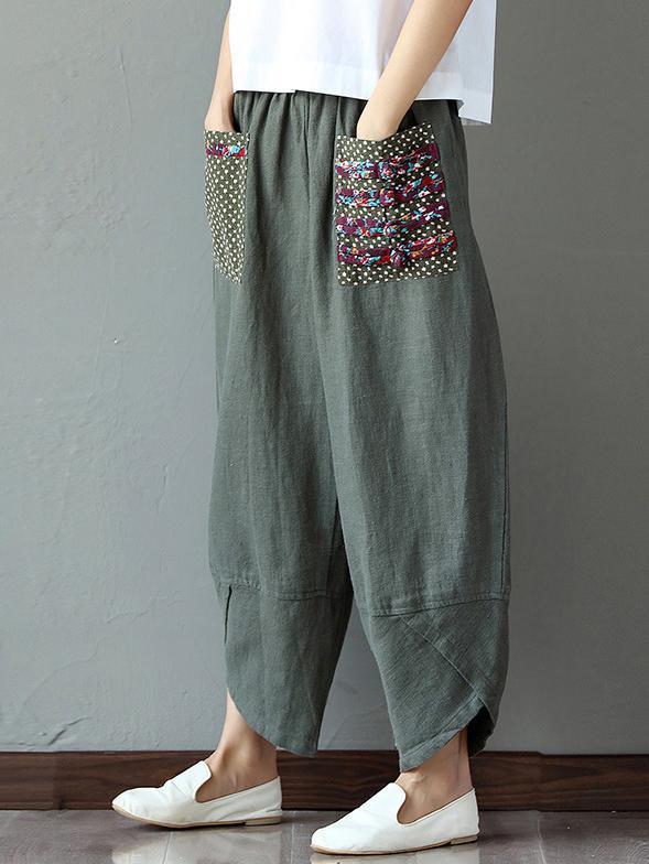 Ethnic-style Wide Leg Pants Bottom