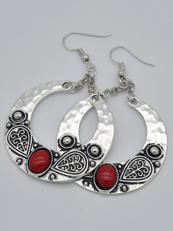 Vintage Bohemia Carving Earrings