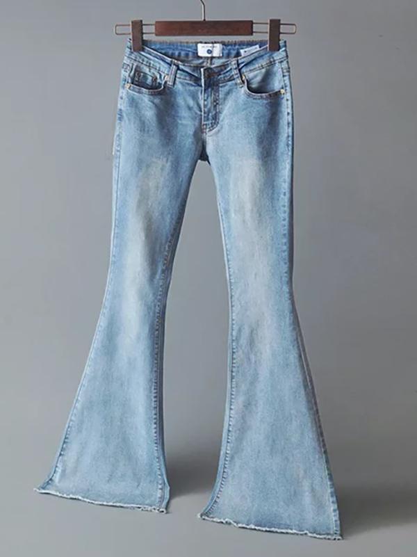 Elastic Bell-bottoms Jean Pants Bottoms