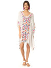 Bohemia Tassels Embroidered Loose Midi Dress Cover-Ups