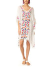 Bohemia Tassels Embroidered Loose Midi Dress Cover-Ups