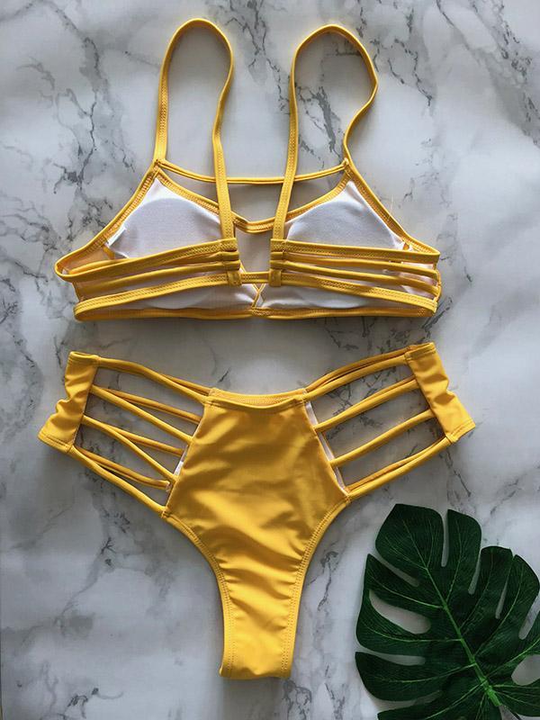 Spaghetti Straps Bikinis Swimwear