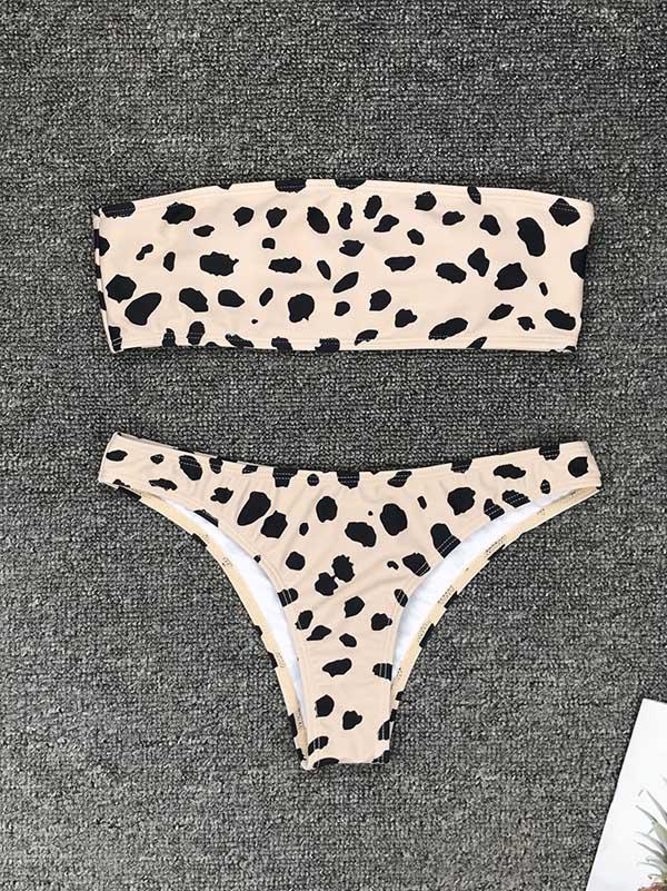 Bandeau Thong Bikini Swimsuit