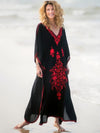 Embroidered Vacation Long Dress