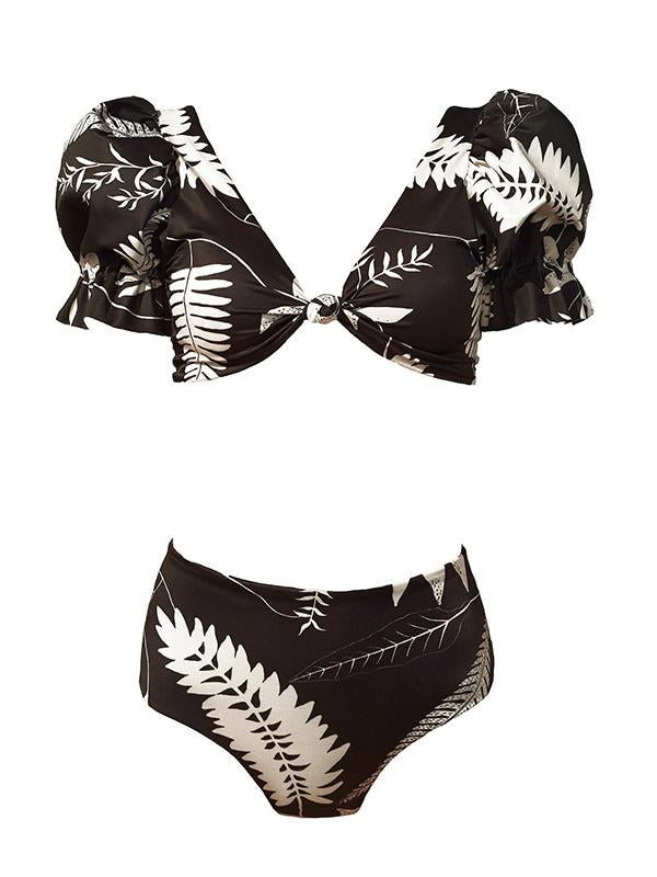 Pretty Printed Bikini Swimsuit