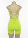 Back Bandage Sleeveless Jumpsuits