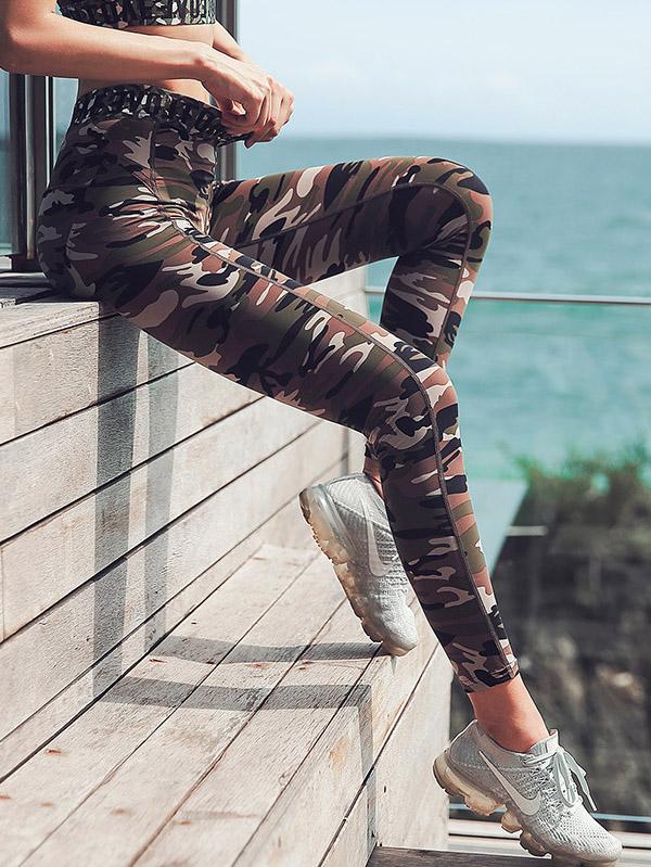 Camouflage Yoga Bra And Legging Suits