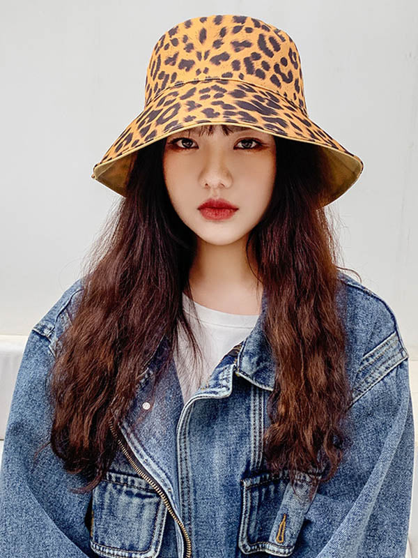 Leopard Reversible Sun Protection Fisherman Hat