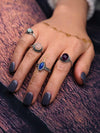 4PCS Silver&5PCS Gold Vintage Rings Accessories