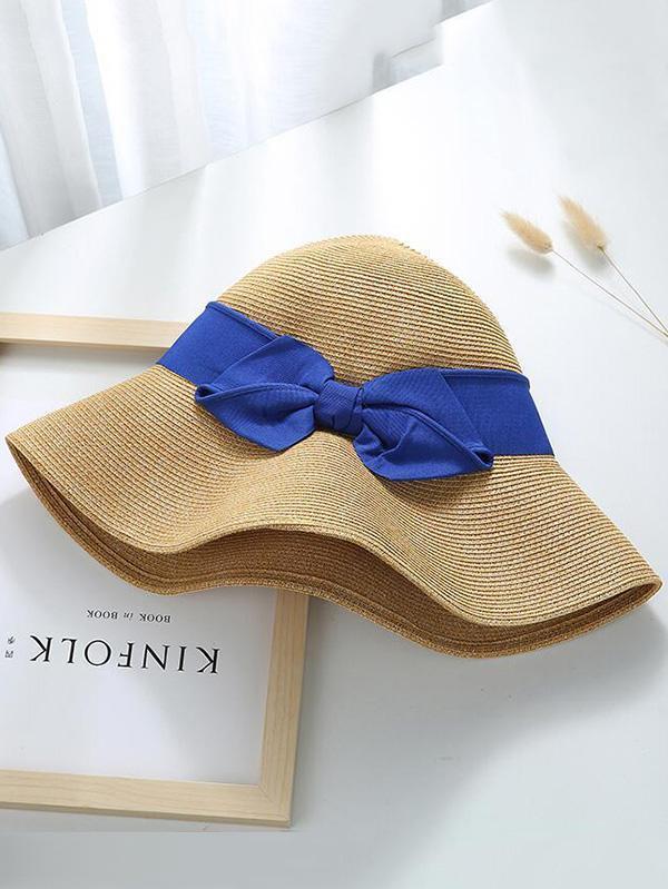 Leisure Sun-Protection Dome Straw Hat