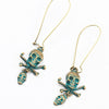 Alloy punk skull earrings