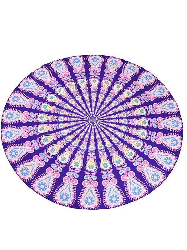 Amazing Bohemia Printed Round Shawl Beach Mat Yoga Mat