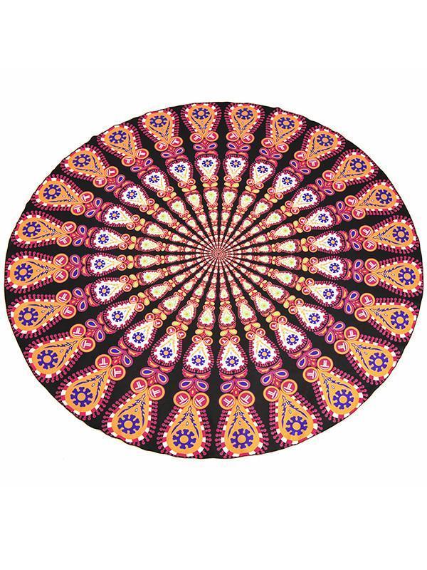 Amazing Bohemia Printed Round Shawl Beach Mat Yoga Mat