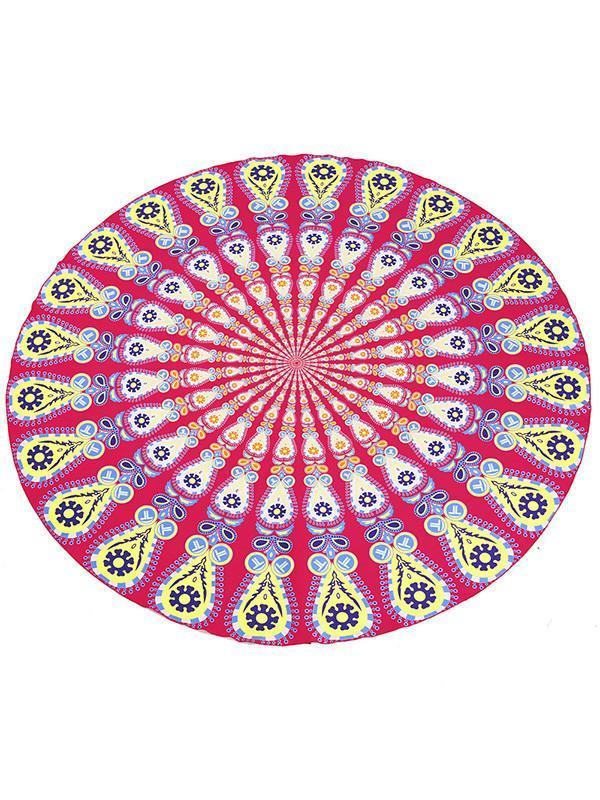 Amazing Bohemia Printed Round Shawl Beach Mat Yoga Mat