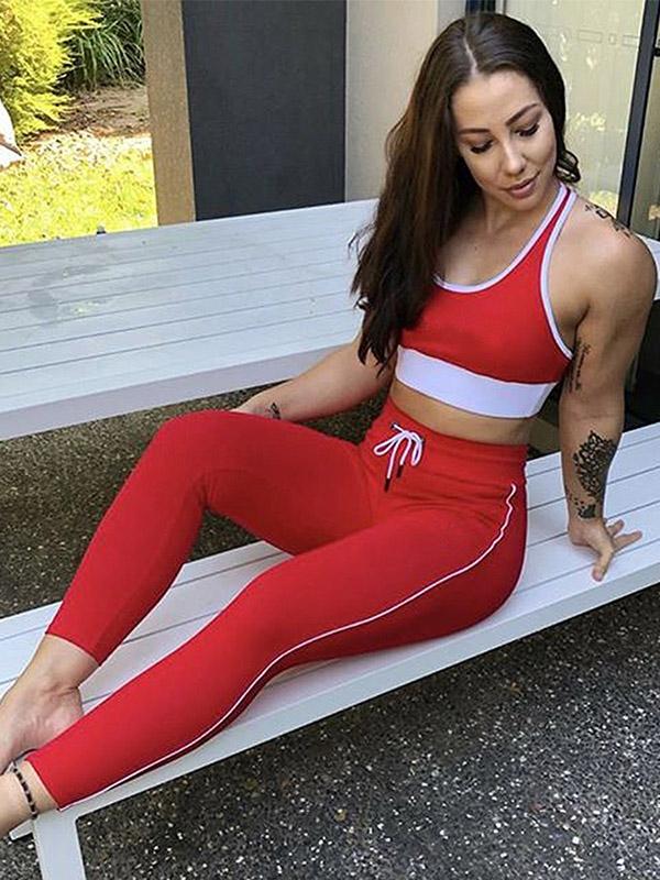 Patchwork Hygroscopic Sweat Yoga&Gym Suits