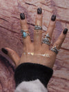 9PCS Turquoise Vintage Rings Accessories